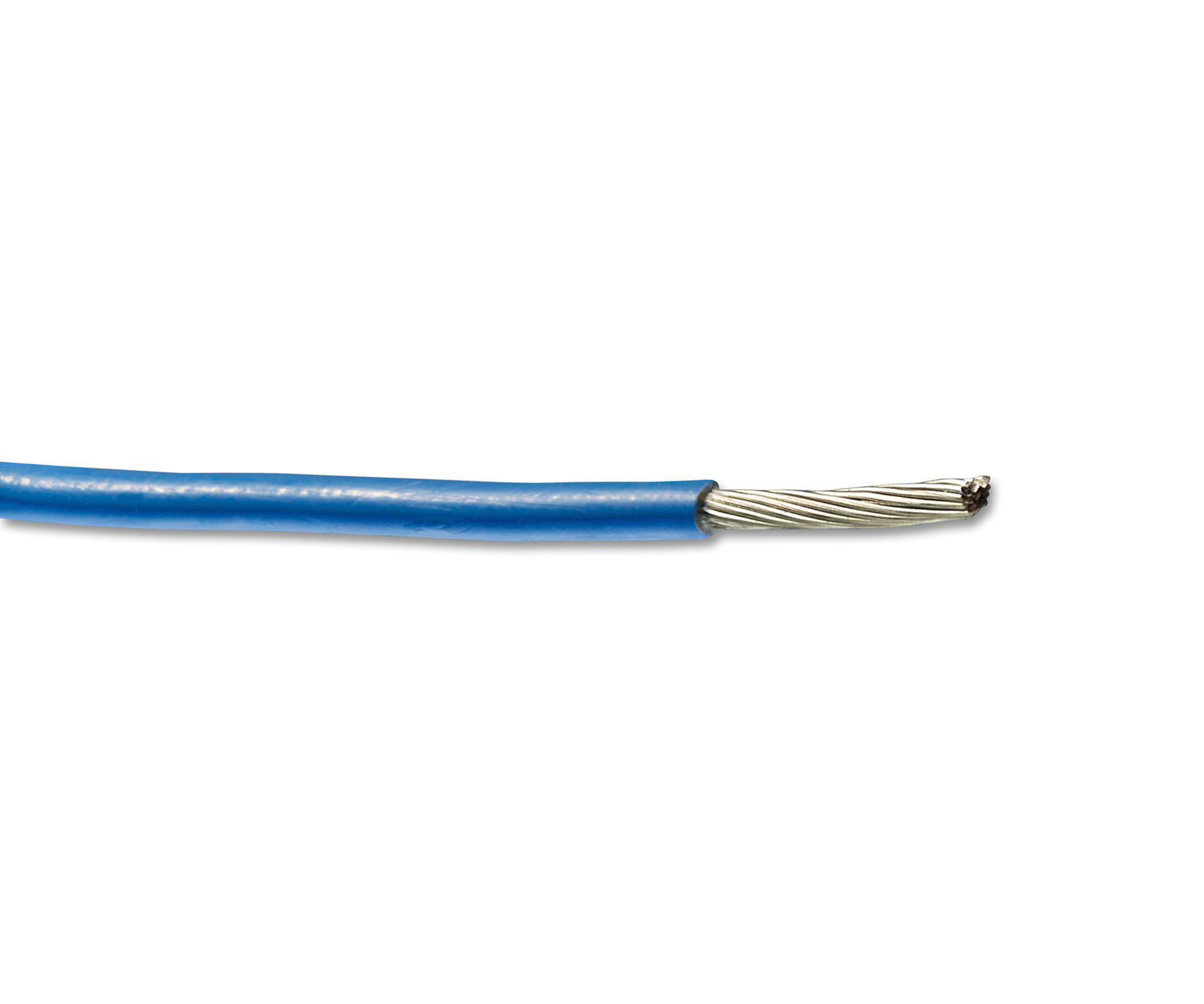 Raychem / Te Connectivity 44A0111-22-6 Wire, 22Awg, Blue, 100M