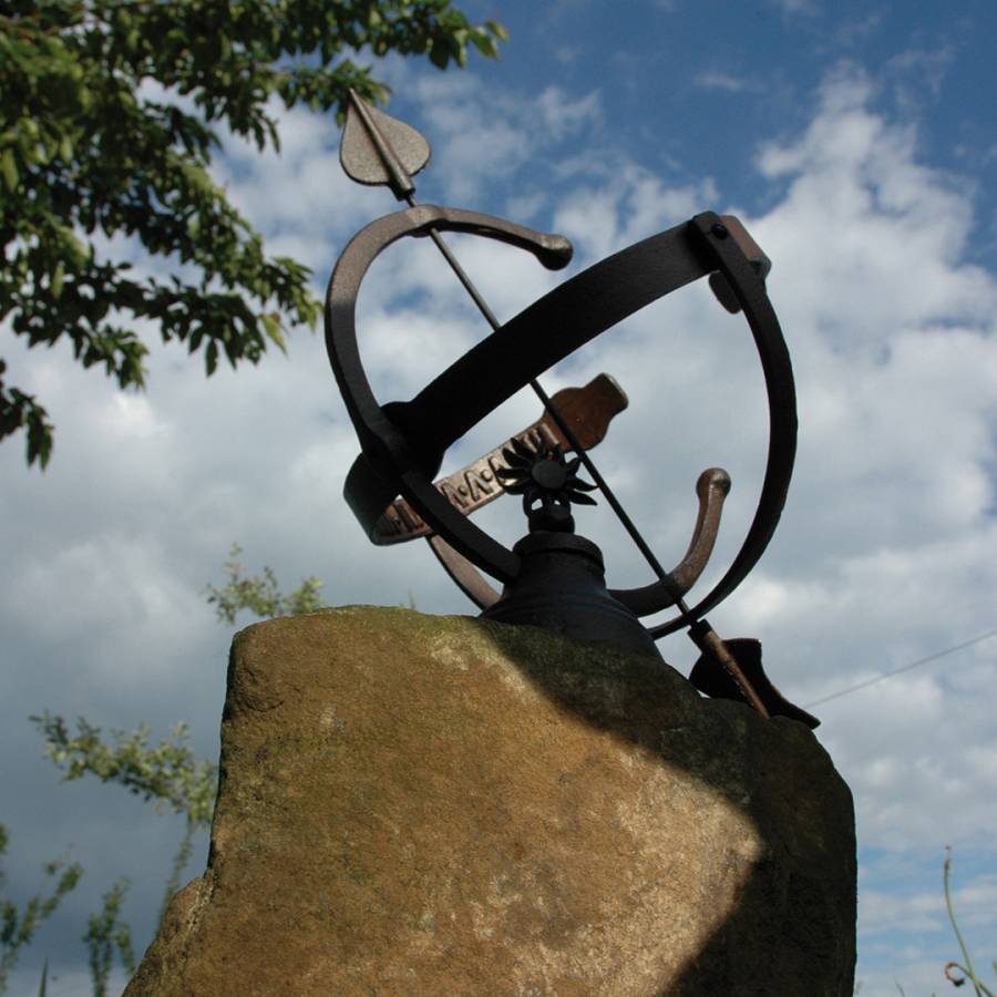Cast Iron Armillary Sundial