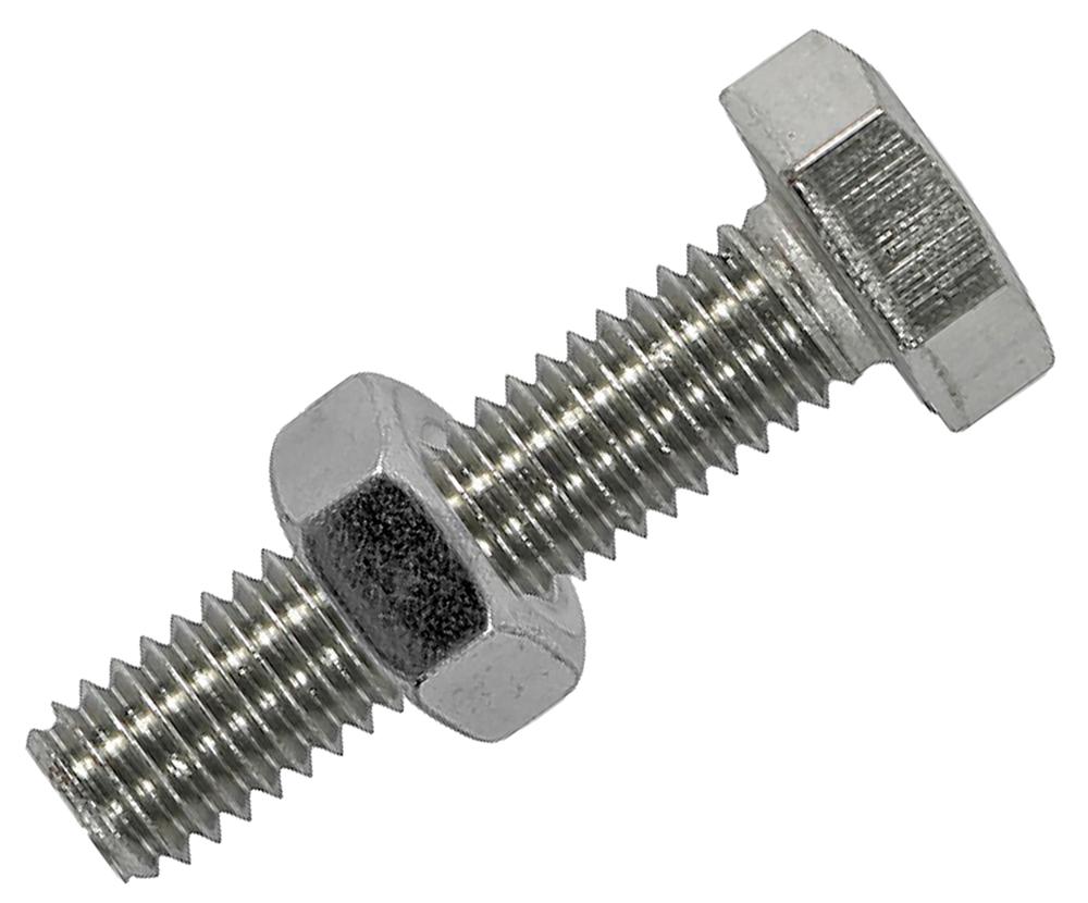Timco S10100Ssp Set Screw & Nut S/steel M10X100mm (2Pk)