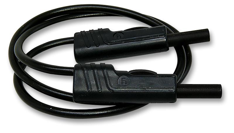 Hirschmann Test And Measurement 973644100 Test Lead, Blk, 250mm, 60V, 16A