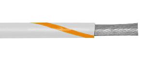 Alpha Wire 3055 Wo005 Hook-Up Wire, 0.81mm2, 30M, White/orange