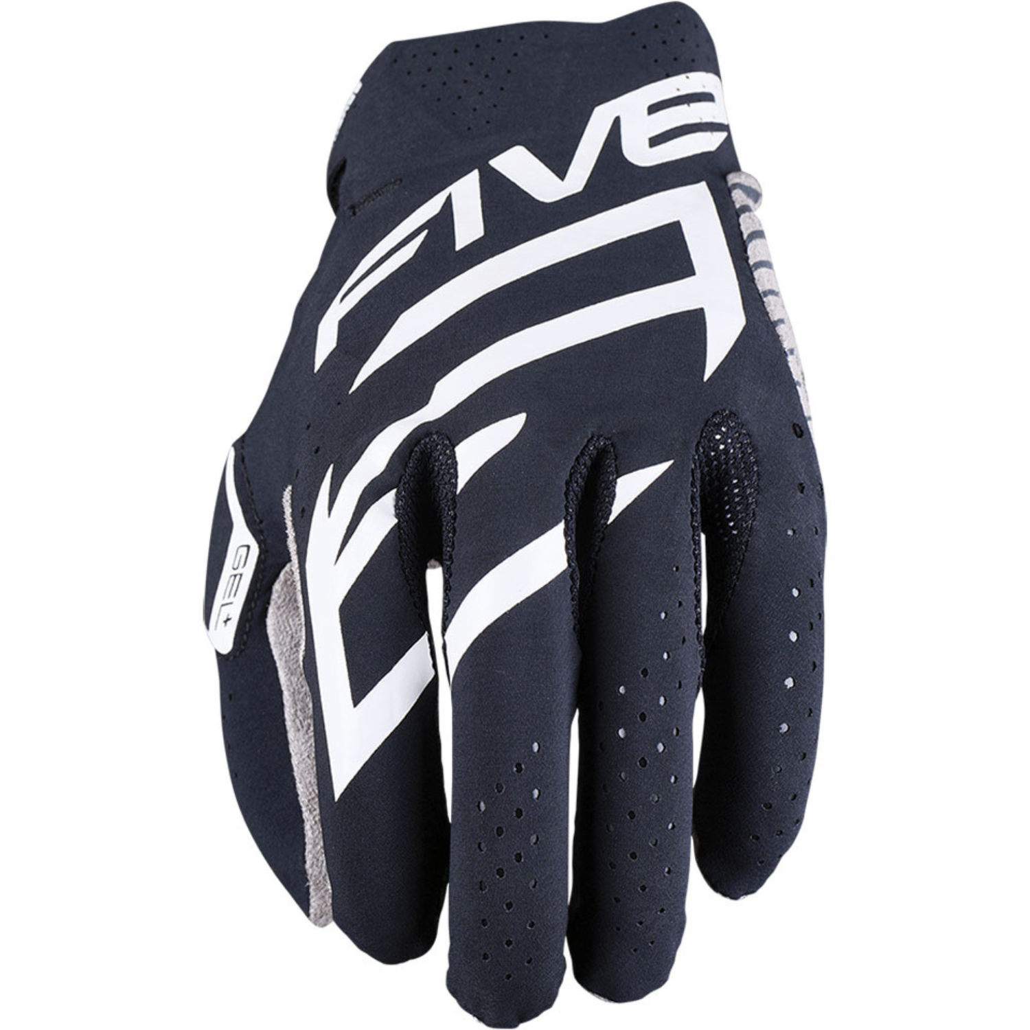 Five MXF Race Gloves Black White Size M
