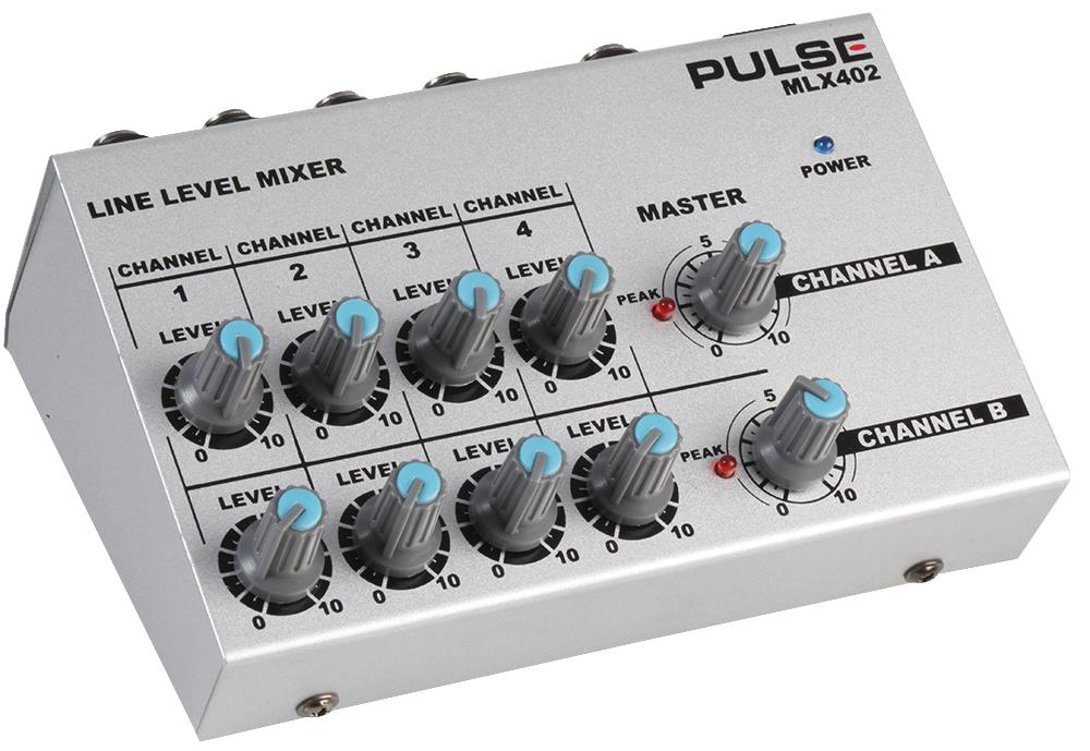 Pulse Mlx402 Mini Line Level Mixer, 4Ch Stereo