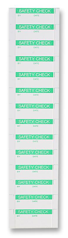 Multicomp Pro 7827317 Label, Safety Check, Pk350