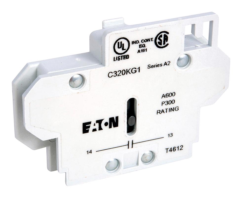Eaton Cutler Hammer C320Kg11 Auxiliary Contact, 1No, Side Mount, Qc