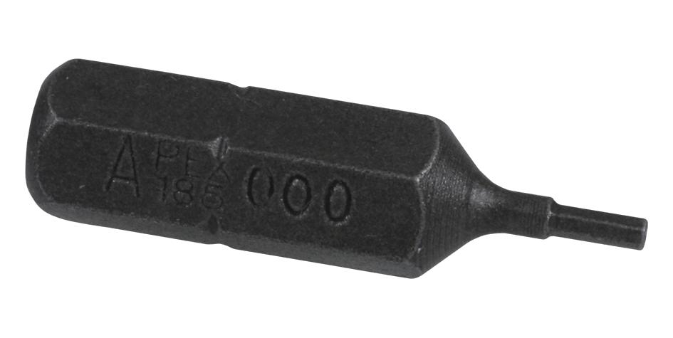 Utica 185-000X Hex Bit, Socket, 0.05Inx1In, Tool Steel