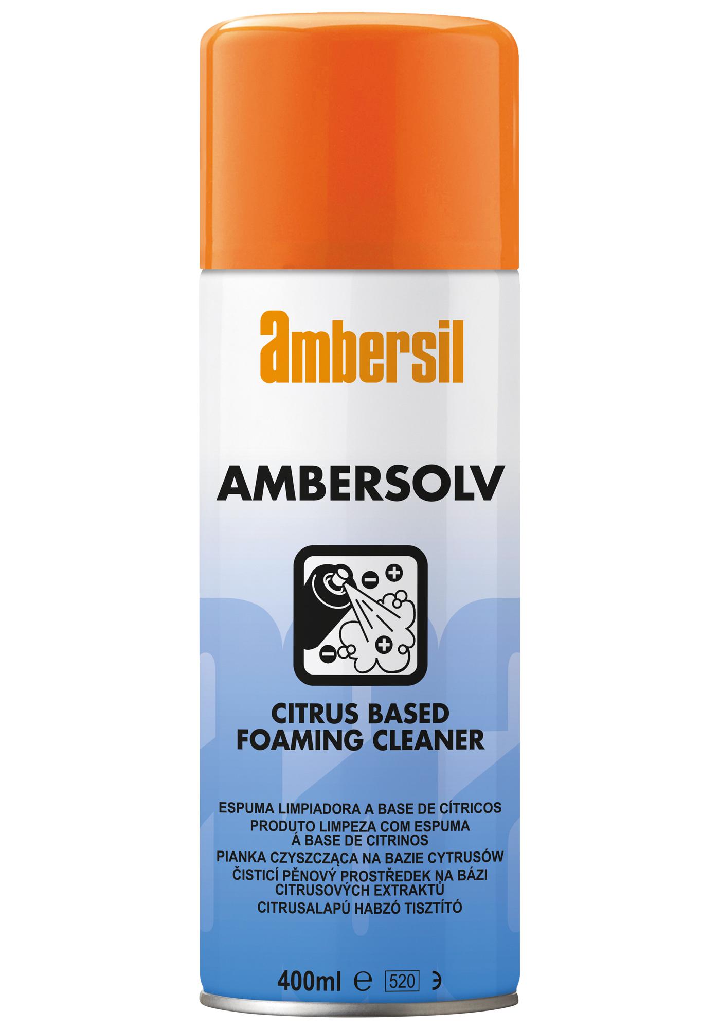 Ambersil Ambersolv Foaming Cleaner, 400Ml Cleaner, Computers, Aerosol, 400Ml