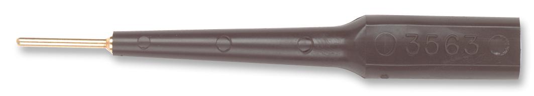 Pomona 4691-0 Adaptor, 4mm-0.76mm Pin, Black