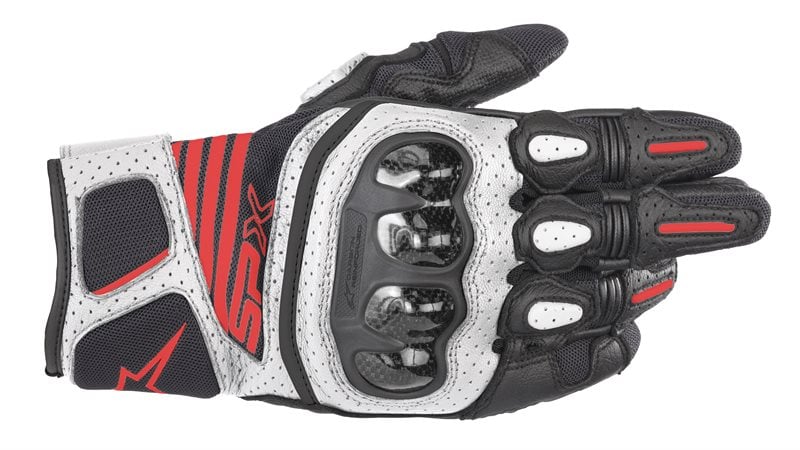 Alpinestars SP X Air Carbon V2 Black White Red Fluo Size S