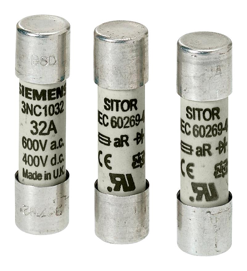 Siemens 3Nc1405 Cartridge Fuse, 5A, 690Vac, 14mm x 51mm