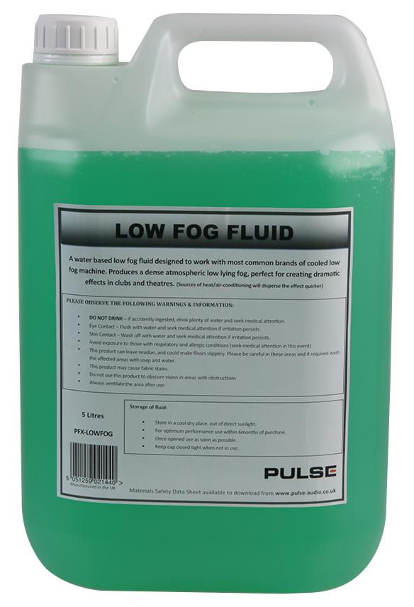 Pulse Pfx-Lowfog Low Fog Fluid, 5Ltr