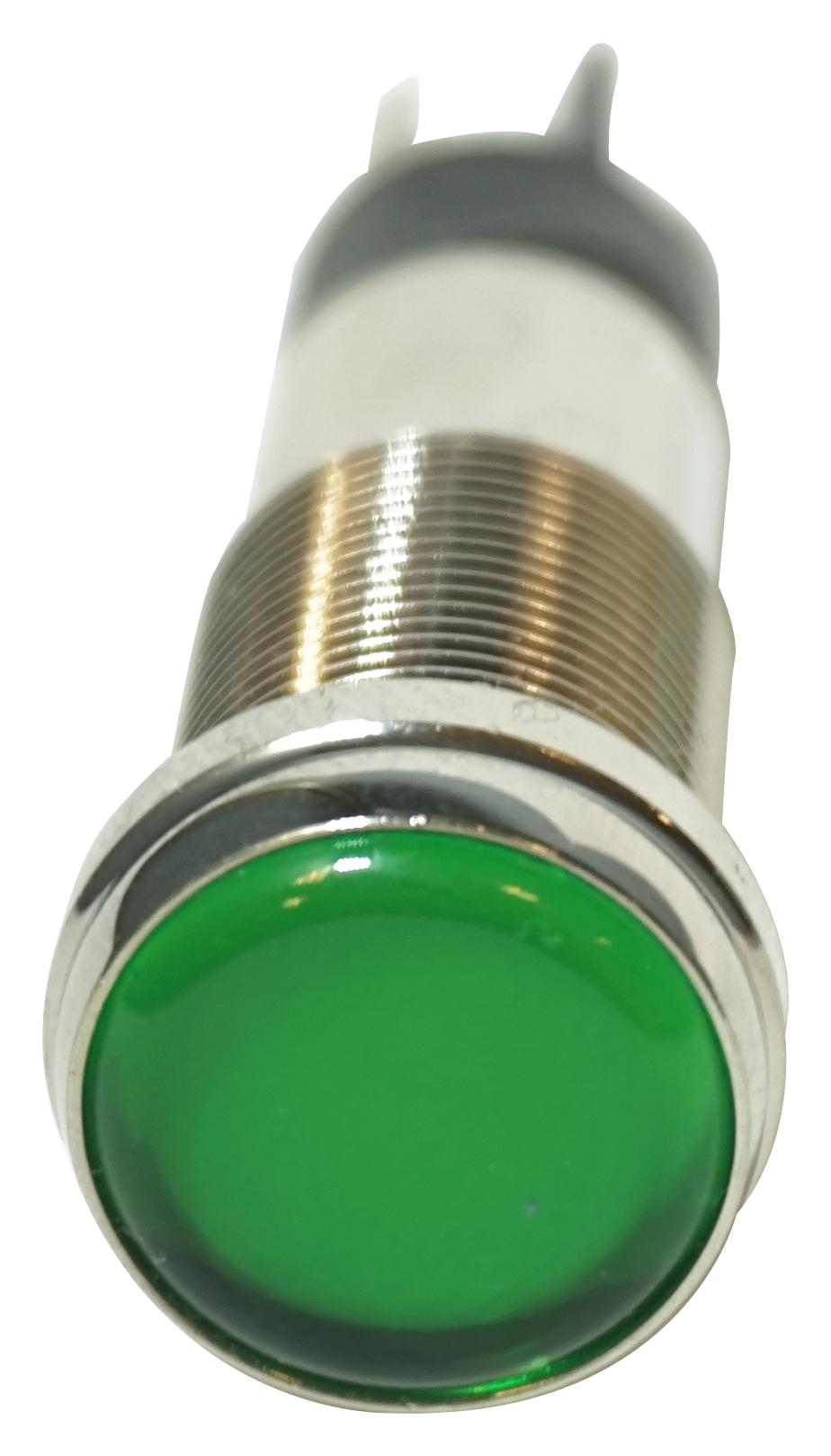 Dialight 656-1204-304F Led Panel Indicator, Green, 12.7mm, 24V