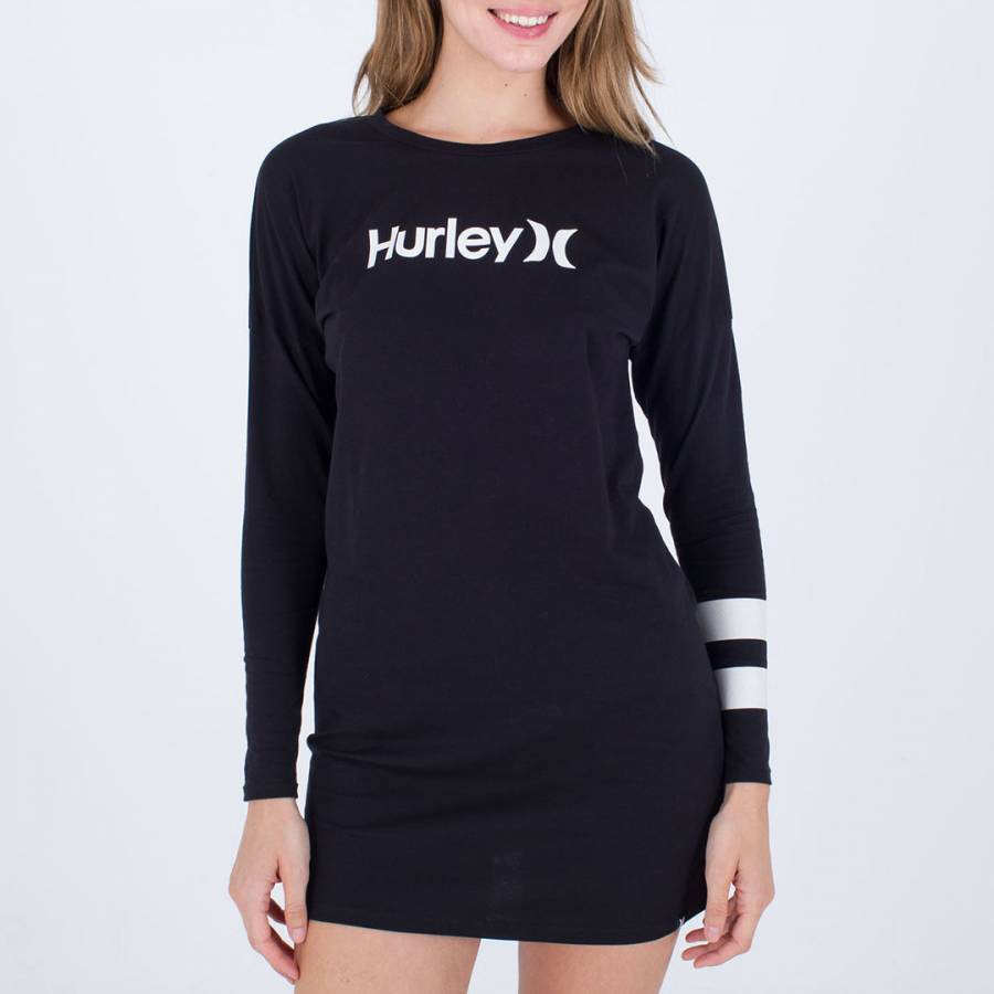 Black Oceancare Cotton T-Shirt Dress