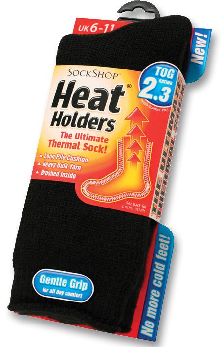 Heat Holders Bsmhh04H1Blk Heat Holders Thermal Socks Blk 6-11