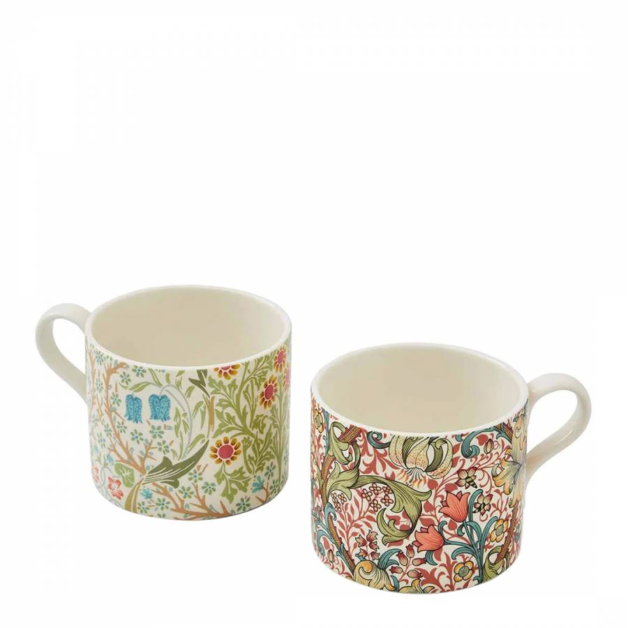 Morris & Co. Blackthorn and Golden Lily Mugs