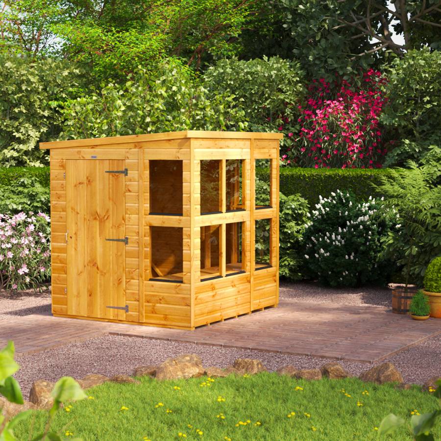 SAVE £135 - 6x6 Power Pent Potting Shed
