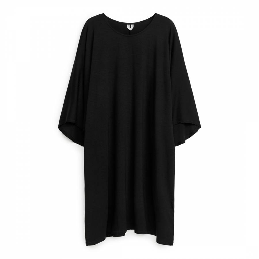 Black Oversized Jersey Dress