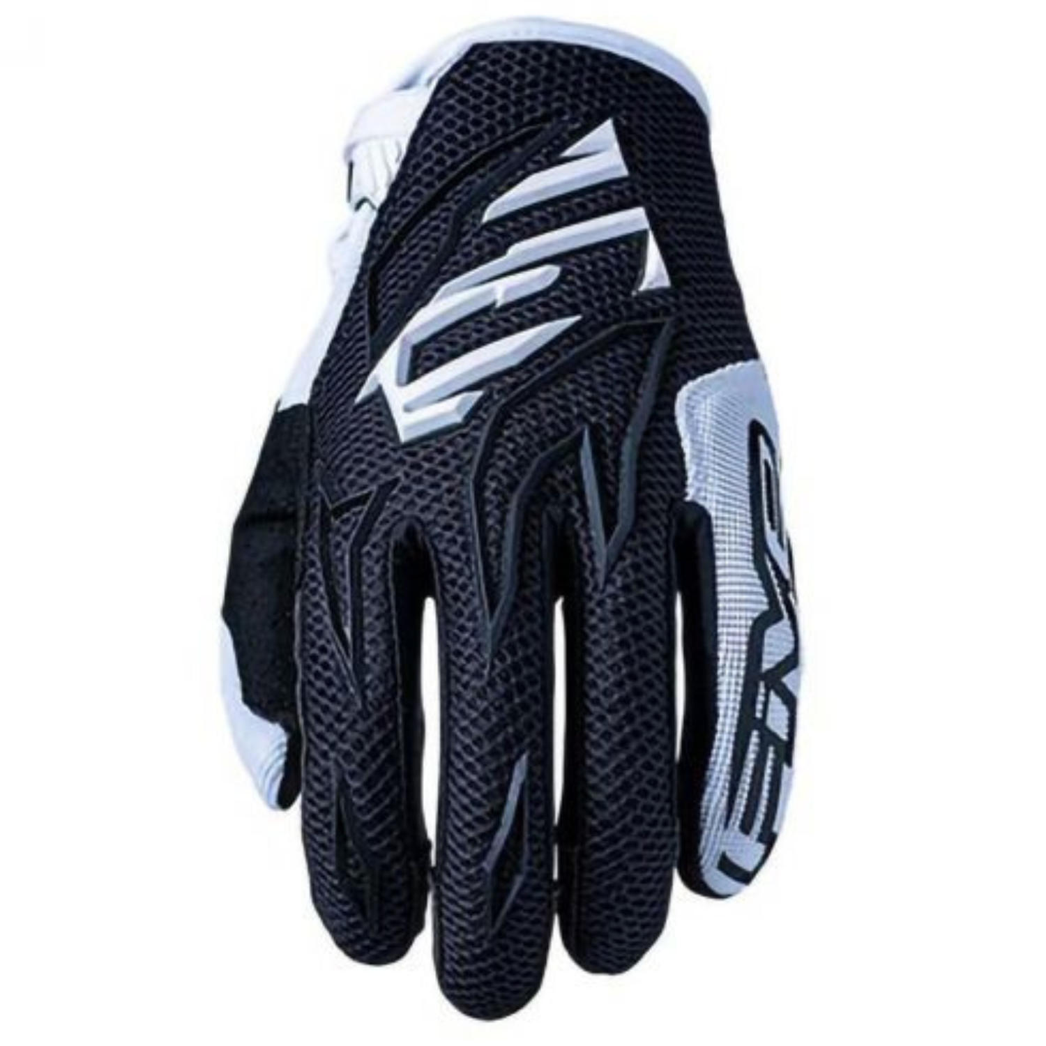 Five MXF3 Kid Gloves Black White Size L