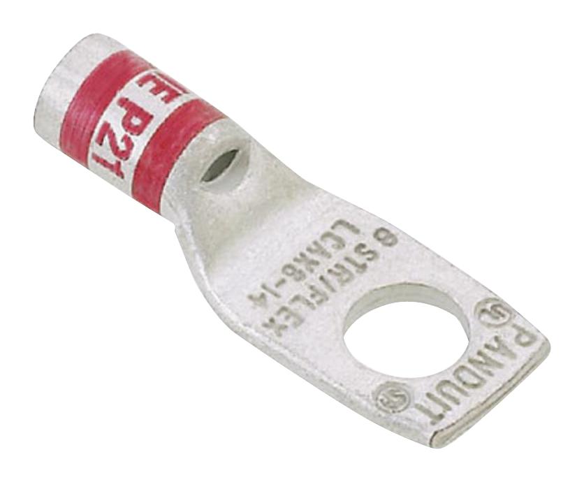 Panduit Lcax4-38-L Copper Compression Lug, 1 Hole, #4 Awg Flex, 3/8 (9.5mm) Stud