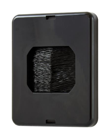 Midlite Products Rsbpb-B Small Brush Plate W/screw, Black