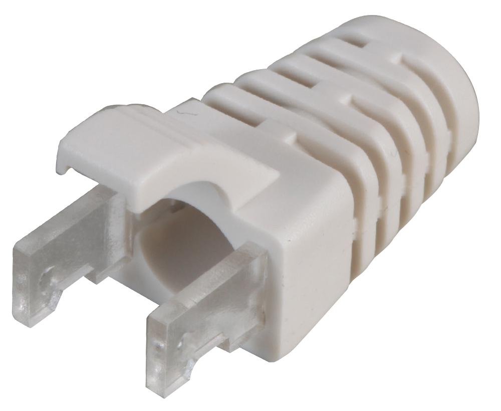 Speedy Rj45 Ps6Wh#100 Strain Relief Boot, Pvc, Rj45 Connector