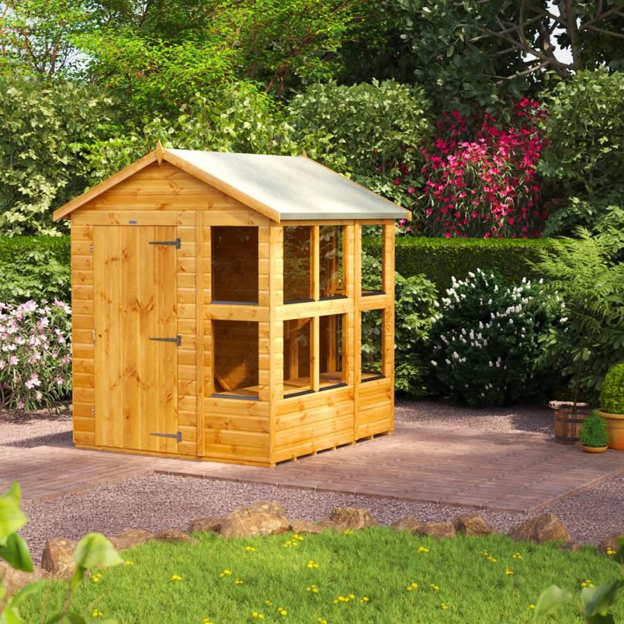 SAVE £135 - 6x6 Power Apex Potting Shed