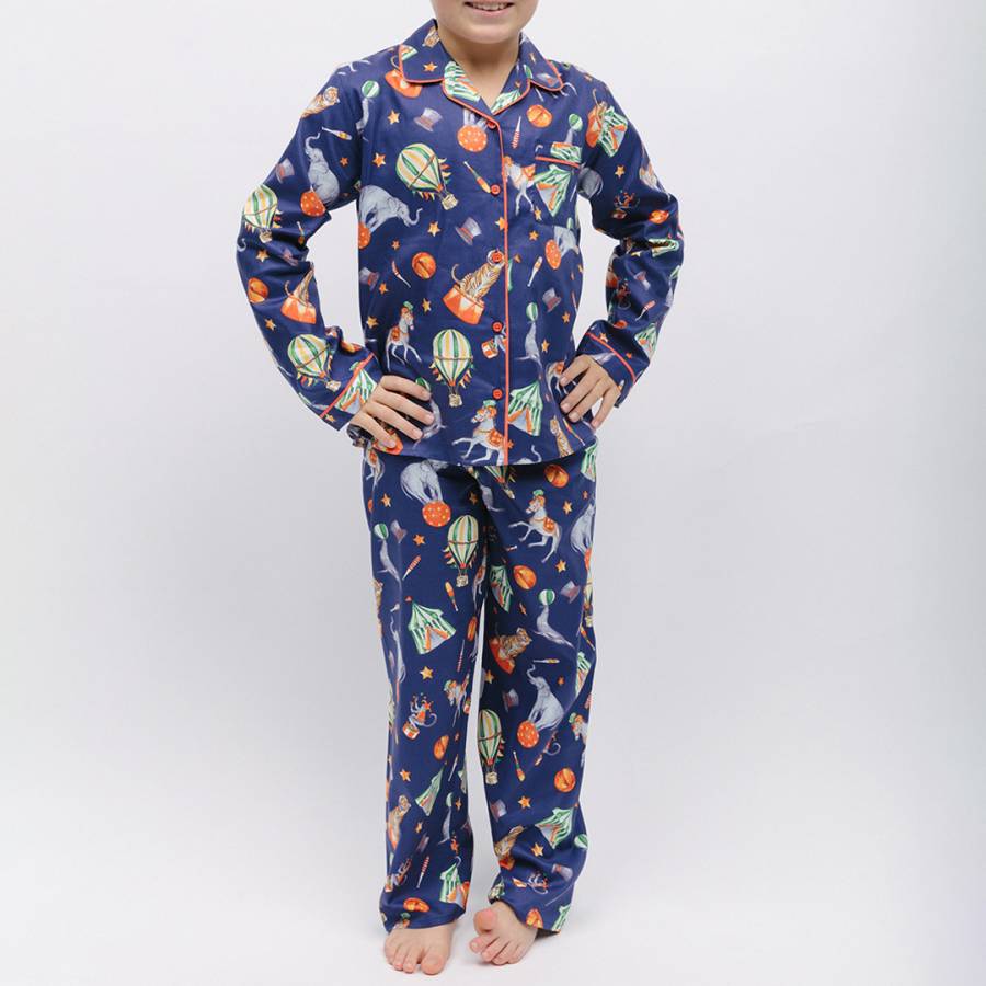 Multi Charlie Unisex Circus Print Pyjama Set