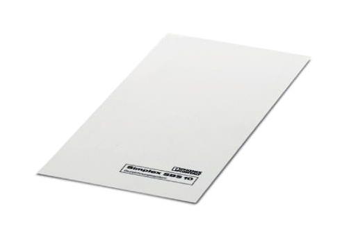 Phoenix Contact Sbs10:unbedruckt Marker Card, Blank, 10mm, White, Tb