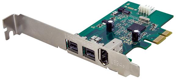 Startech Pex1394B3 Io Card, 3Port, Pci-E Fwire 800/400