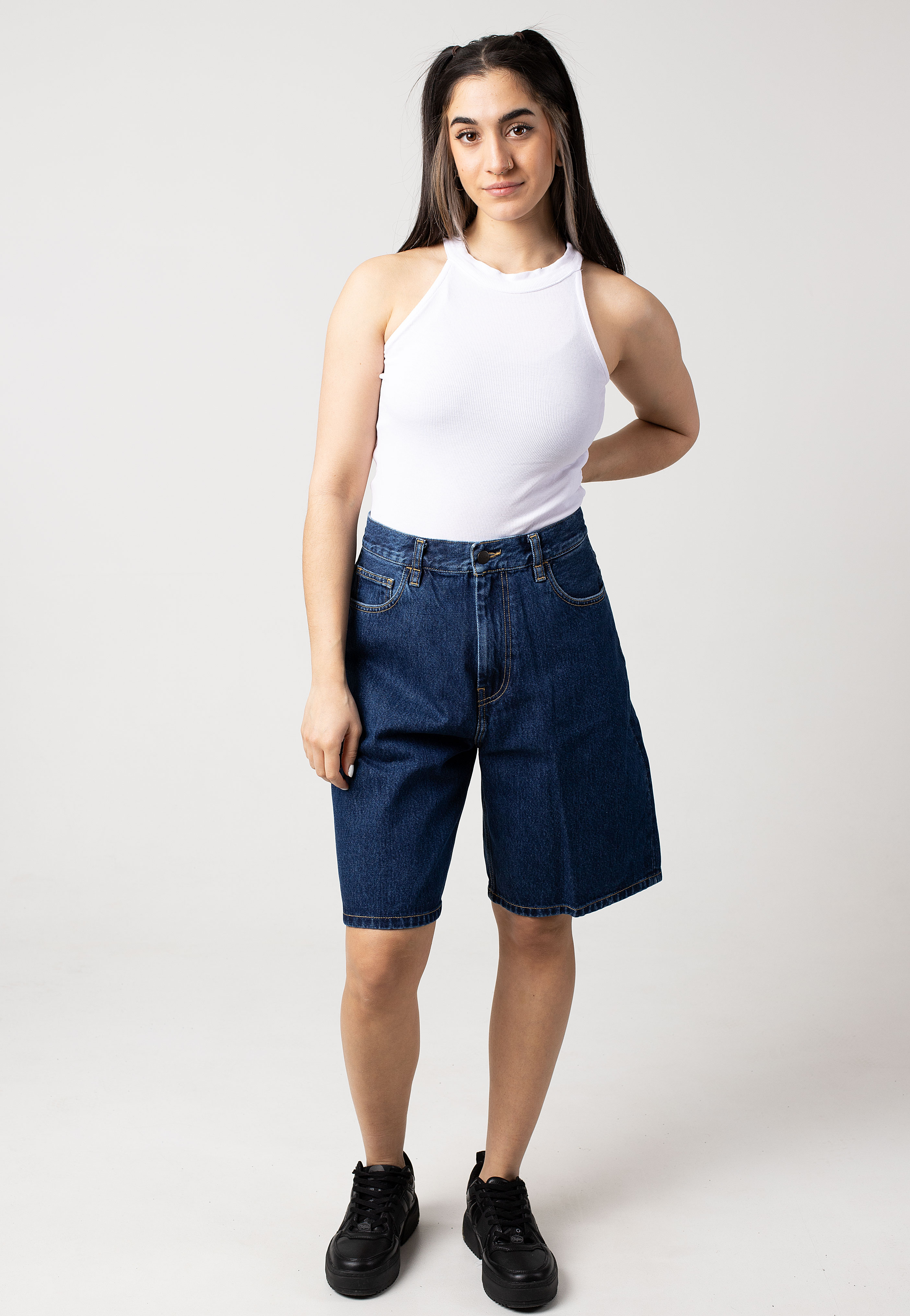 Carhartt WIP - W' Brandon Stone Washed Blue - Shorts