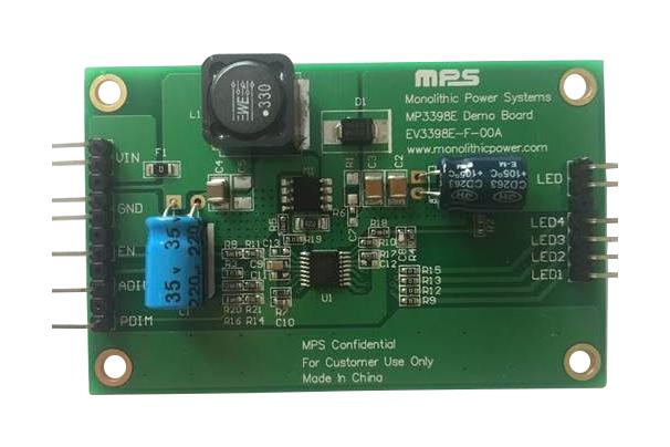 Monolithic Power Systems (Mps) Ev3398E-F-00A Evaluation Board, Boost Wled Driver