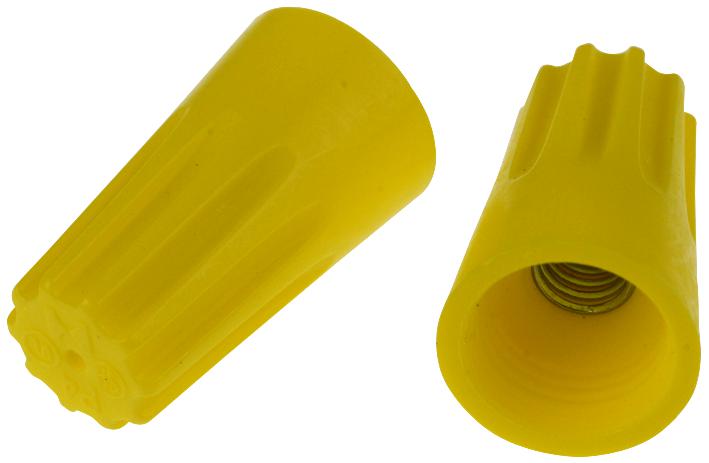 Hoffman Products He4 Closed End Splice, Twist-On, Yellow
