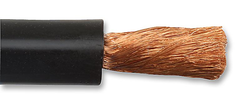 Staubli 61.7615-21 Wire, Silicone, Black, 25mm, 10M