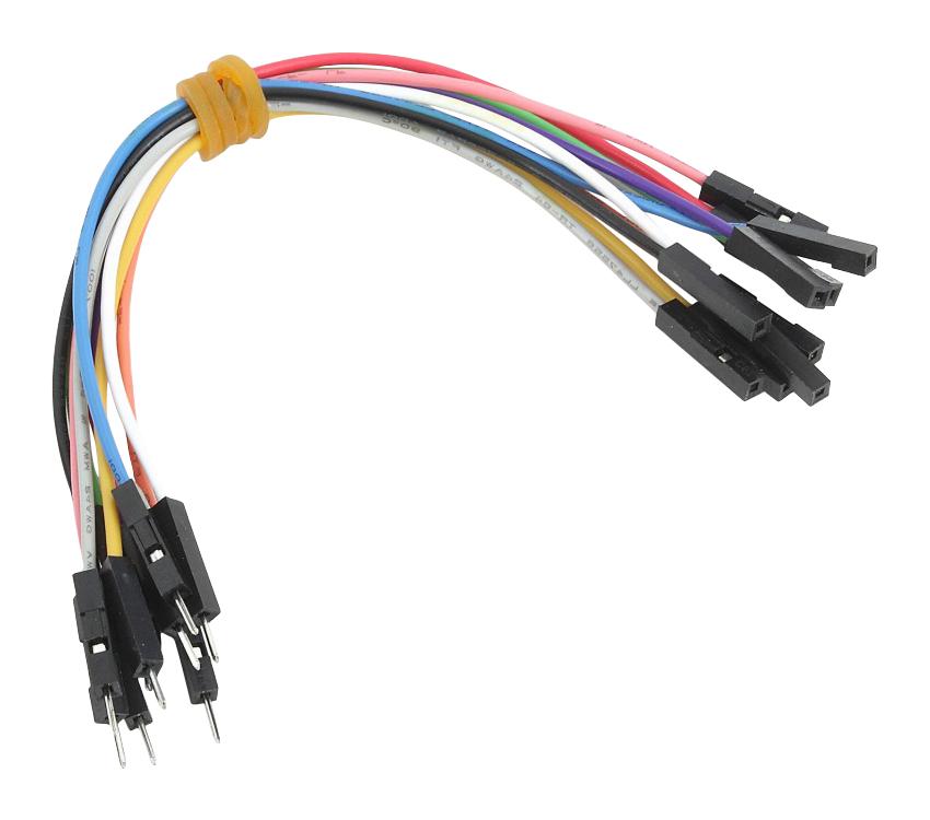 MikroElektronika Mikroe-512 Wire Jumper, Plug-Rcpt, 150mm, 10Pcs