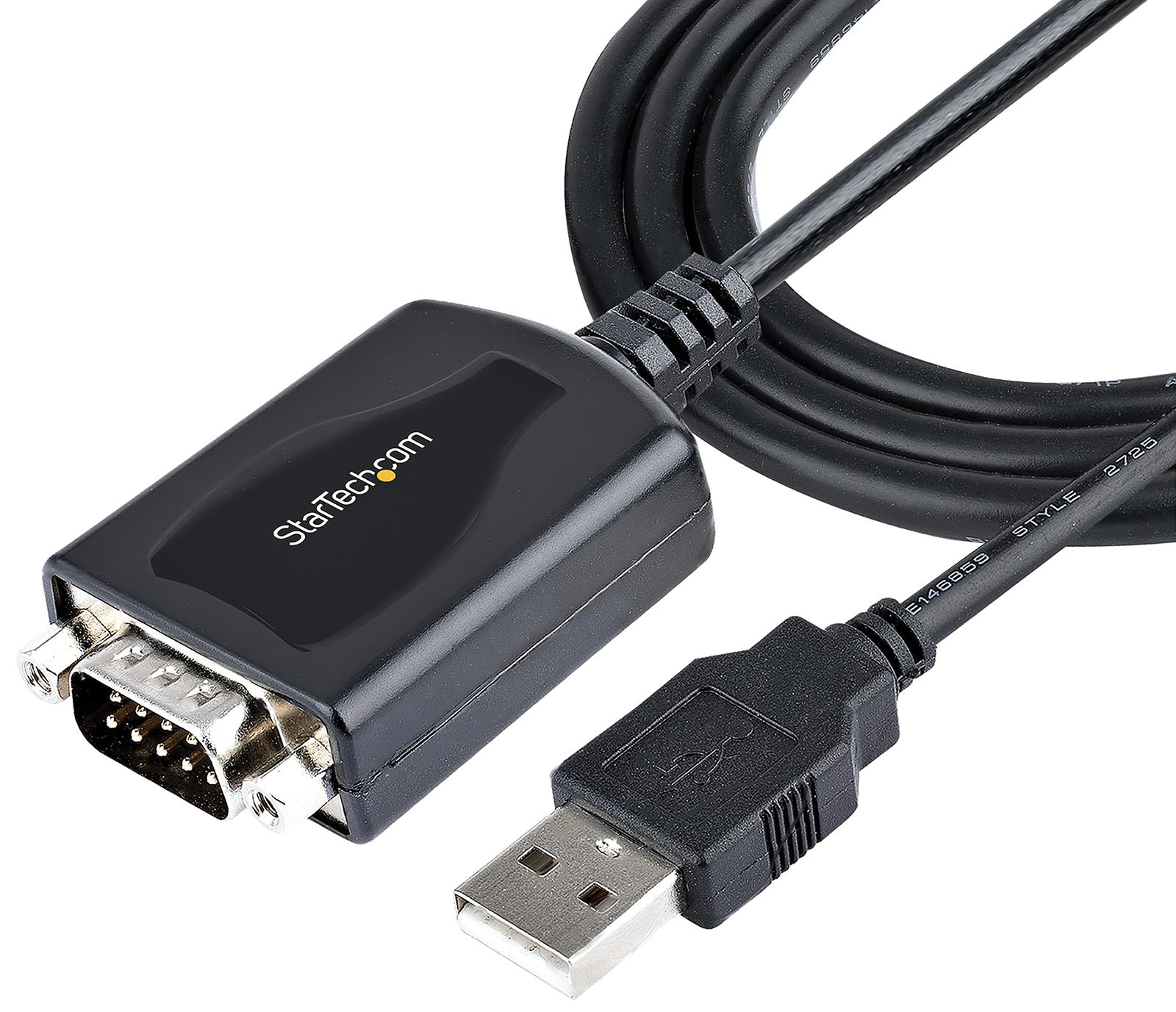 Startech 1P3Fpc-Usb-Serial Cable, Usb-Db9 Rs232 Converter, 1M