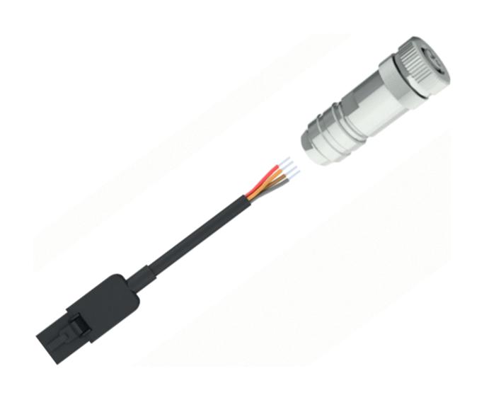 Stego 244447 Sensor Cord, M12 Plug-Wtb Rcpt, 20M