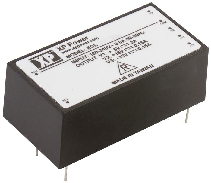 XP Power Ecl15Ud02-E Ac/dc Psu, Dual O/p, 15W, EnCapacitors