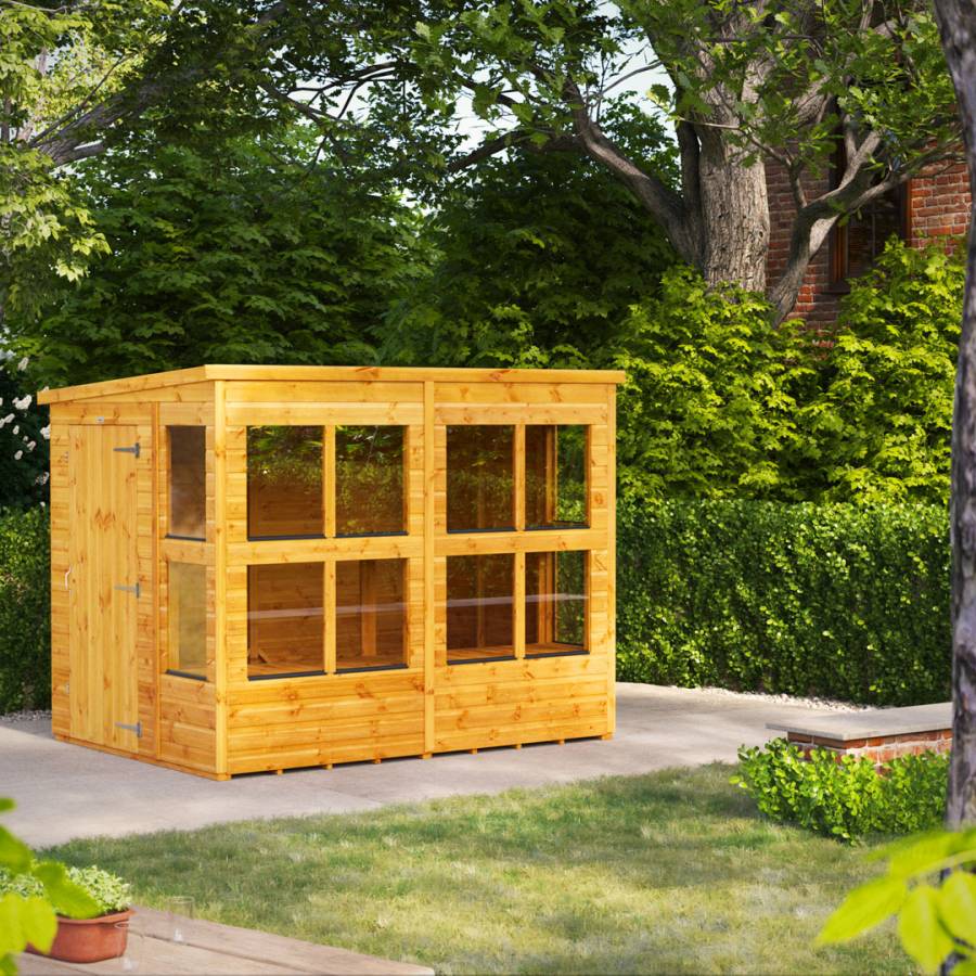 SAVE £145 - 8x6 Power Pent Potting Shed