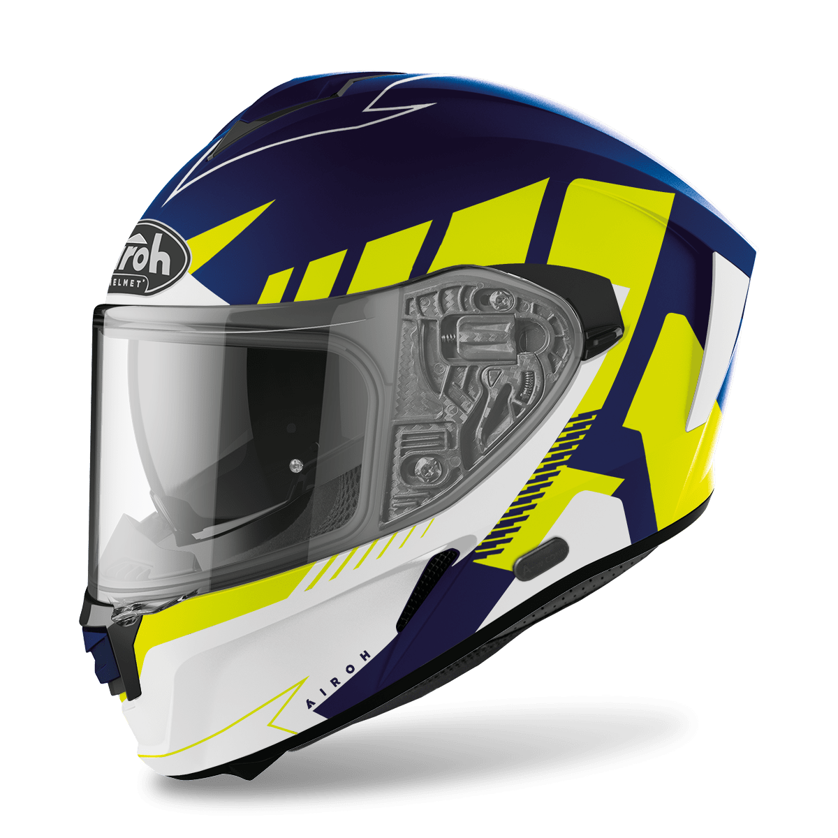 Airoh Spark Rise Blue Yellow Matt Full Face Helmet S