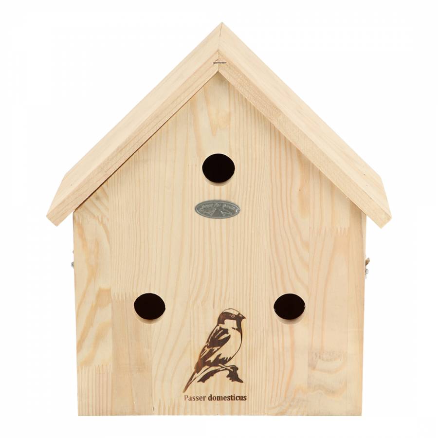 Bird House Sparrow Silhoutte