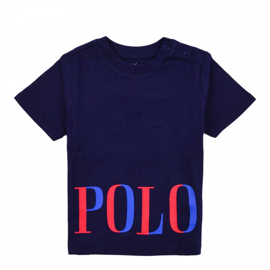 Baby Boy's Navy Polo Logo Cotton T-Shirt