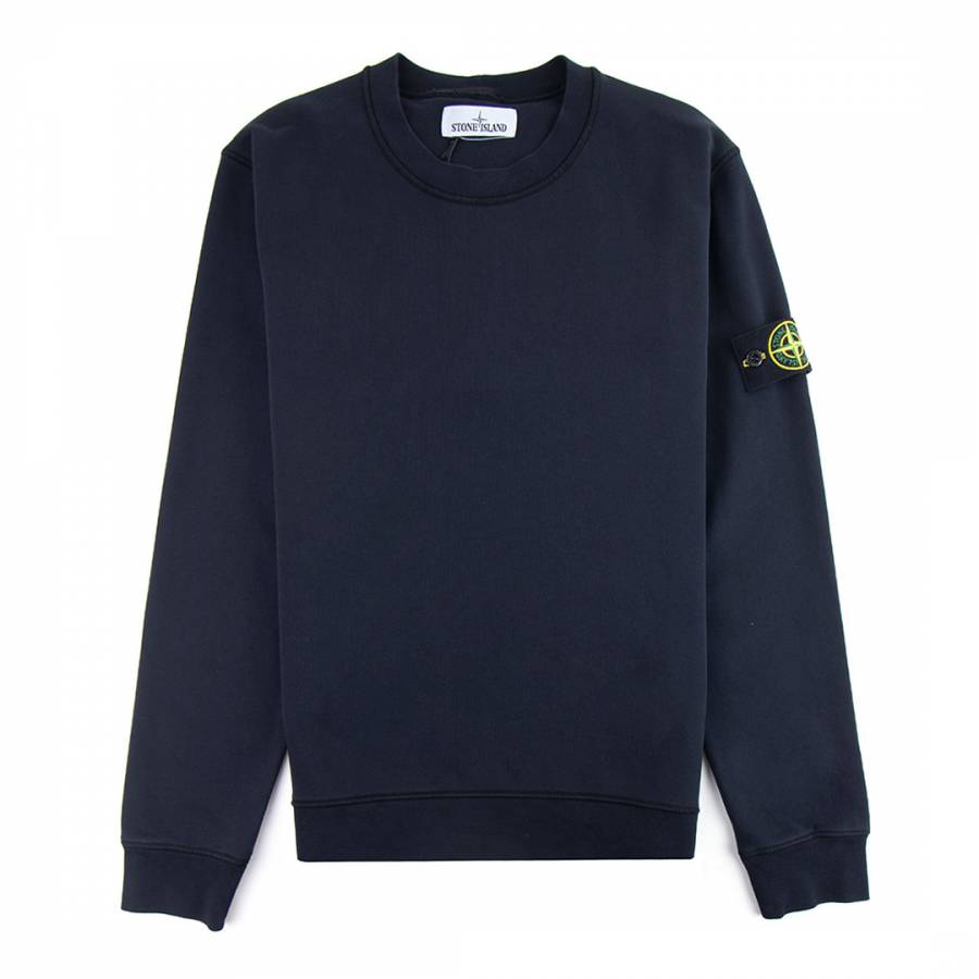 Navy Cotton Fleece Sweatshirt
