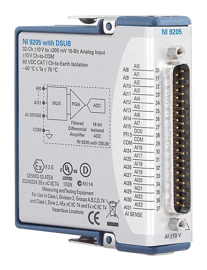 NI 779357-01 NI-9205, Voltage Input Module, 16Bit