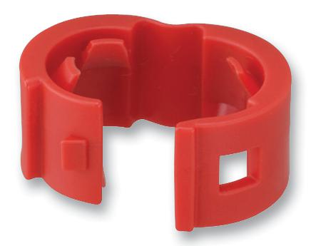 Panduit Pcbandrd-Q Cable Clip, Patch Cord, Red, Pk25