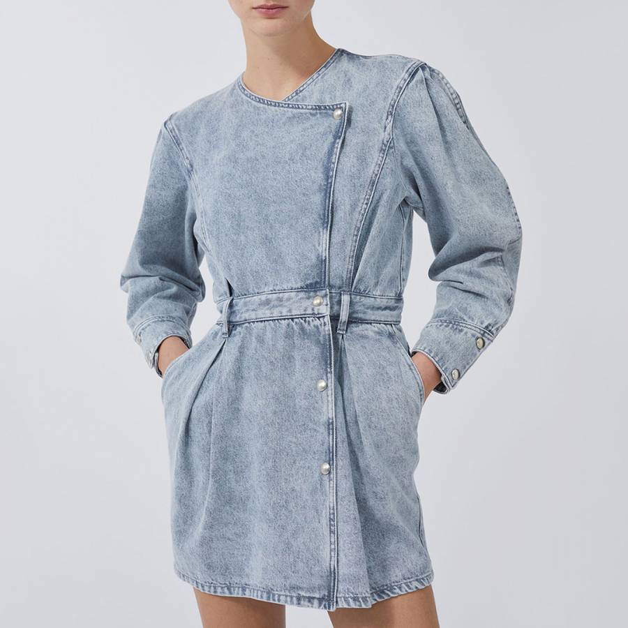 Blouse Grey Denim Dress