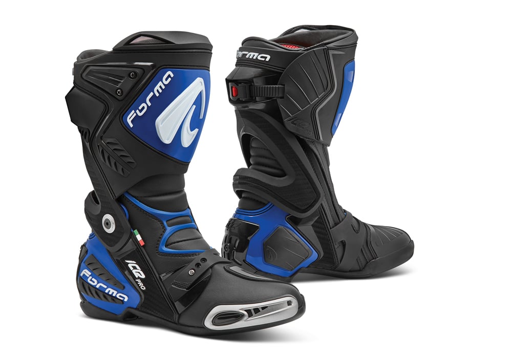 Forma Ice Pro Black Blue Motorcycle Boots Size 45