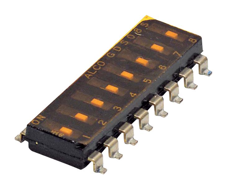 Alcoswitch / Te Connectivity 1825006-3 Dip Switch, 2Pos, Spst, 0.025A, 24V, Smd