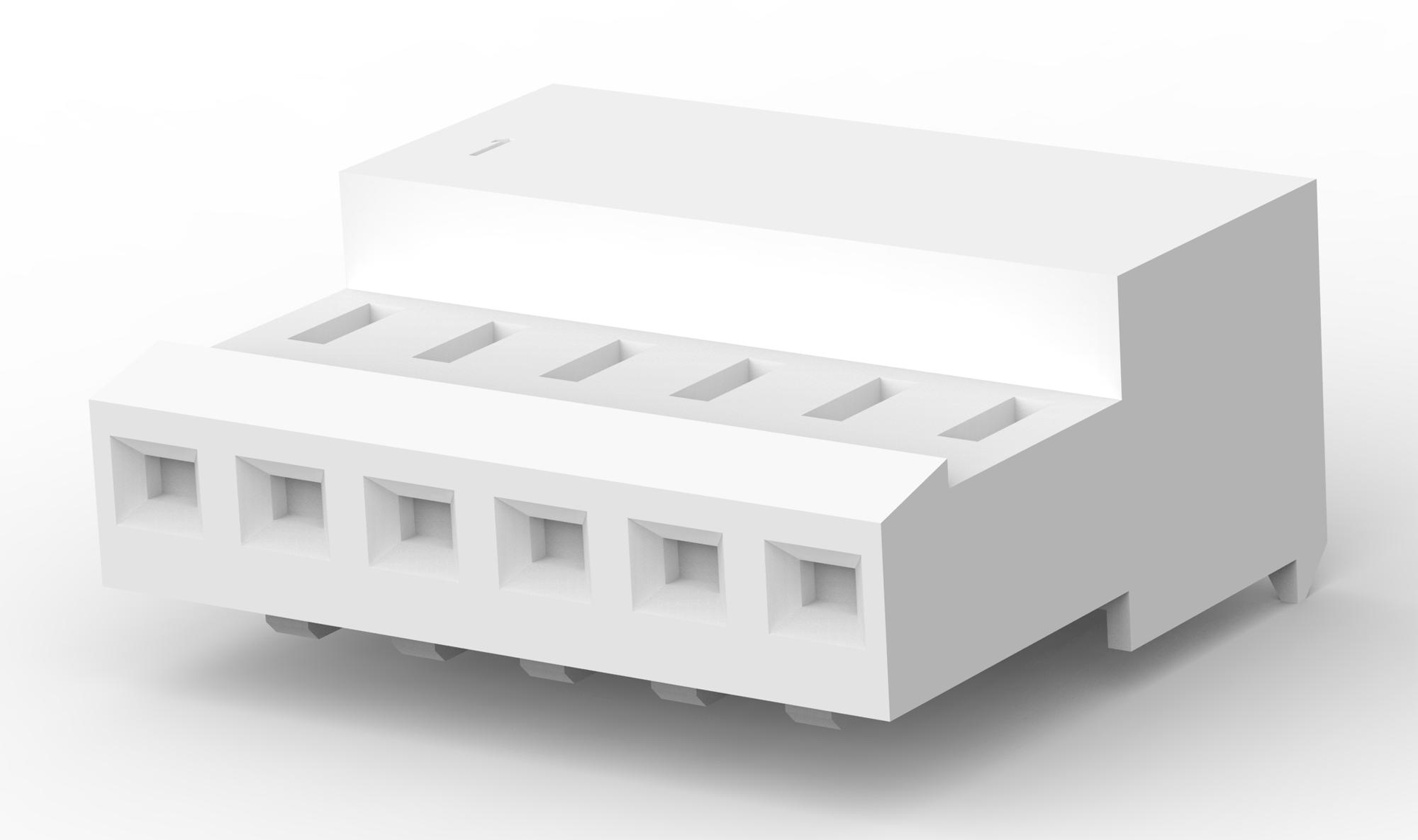 Amp Connectors / Te Connectivity 3-641191-6 Wtb Conn, Rcpt, 6Pos, 1Row, 2.54mm