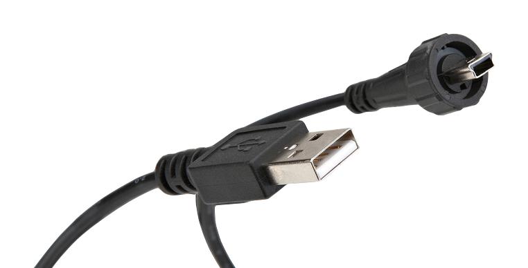 Amphenol Conec 17-250031 Usb Cable, 2.0, A Plug-Mini B Plug, 2M