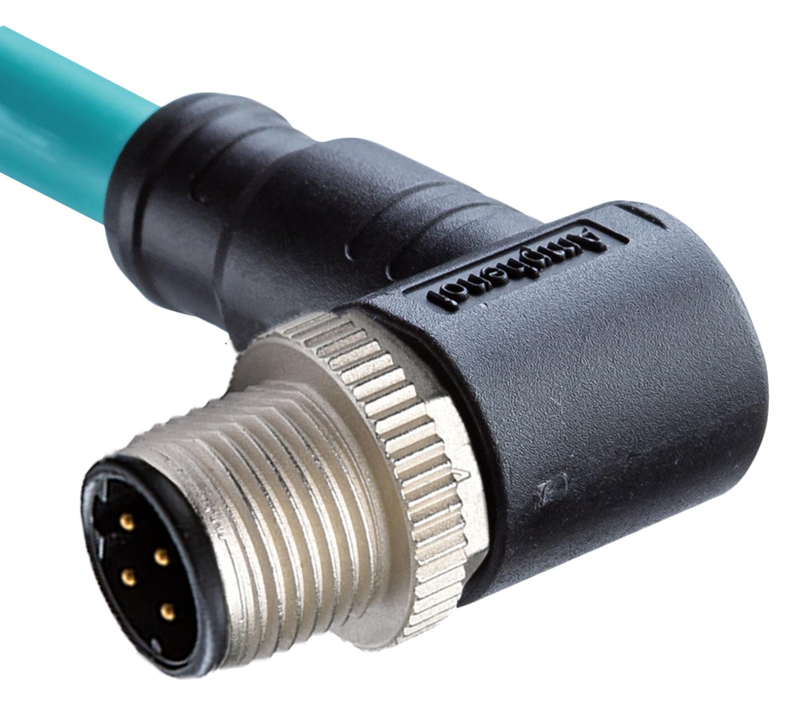Amphenol LTW Msds-04Bmm-Sr8E02 Sensor Cord, M12 R/a Plug-Free End, 6.6